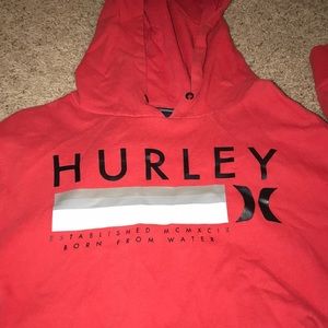 red hurley hoodie